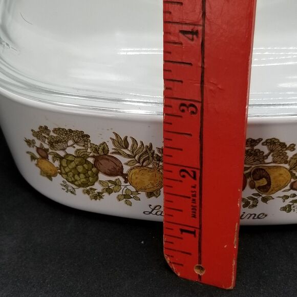Corning Ware Spice of Life pattern La Marjolaine 2 qt casserole with cover vtg - Picture 9 of 12